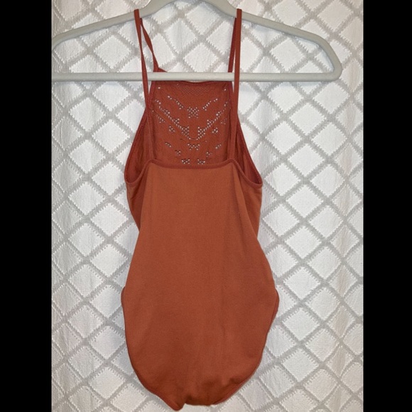 Orange halter bodysuit free people intimately - Picture 3 of 4